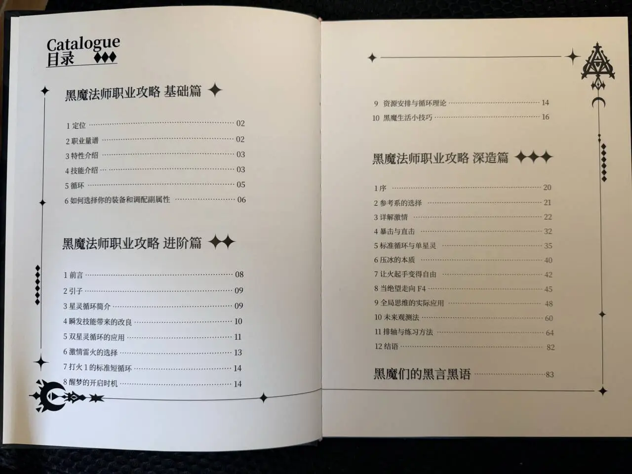 黑魔法师攻略实体书目录